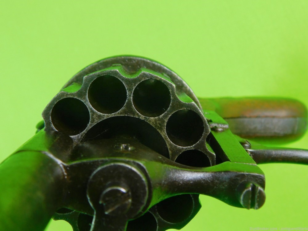 Antique US Civil War French Lefaucheux 10 Shot Pinfire Revolver Pistol Gun-img-8