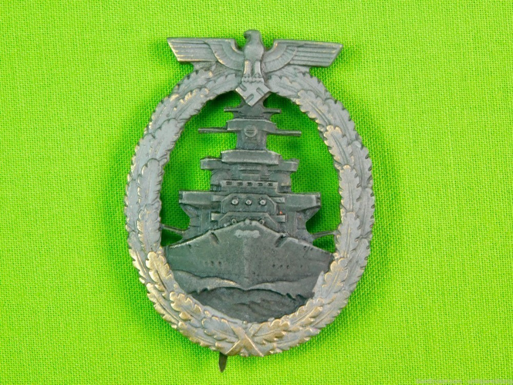 German Germany WW2 High Seas Fleet Badge Pin Award-img-0