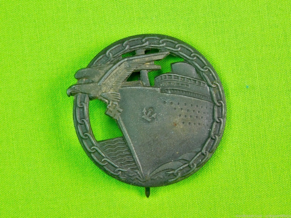 German Germany WW2 Blockade Runner Badge Pin Award-img-0
