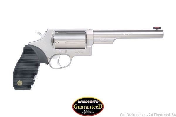 Taurus Judge - 45 Colt/410 Bore - 6.5" Barrel - Stainless - 5 Shot -img-0