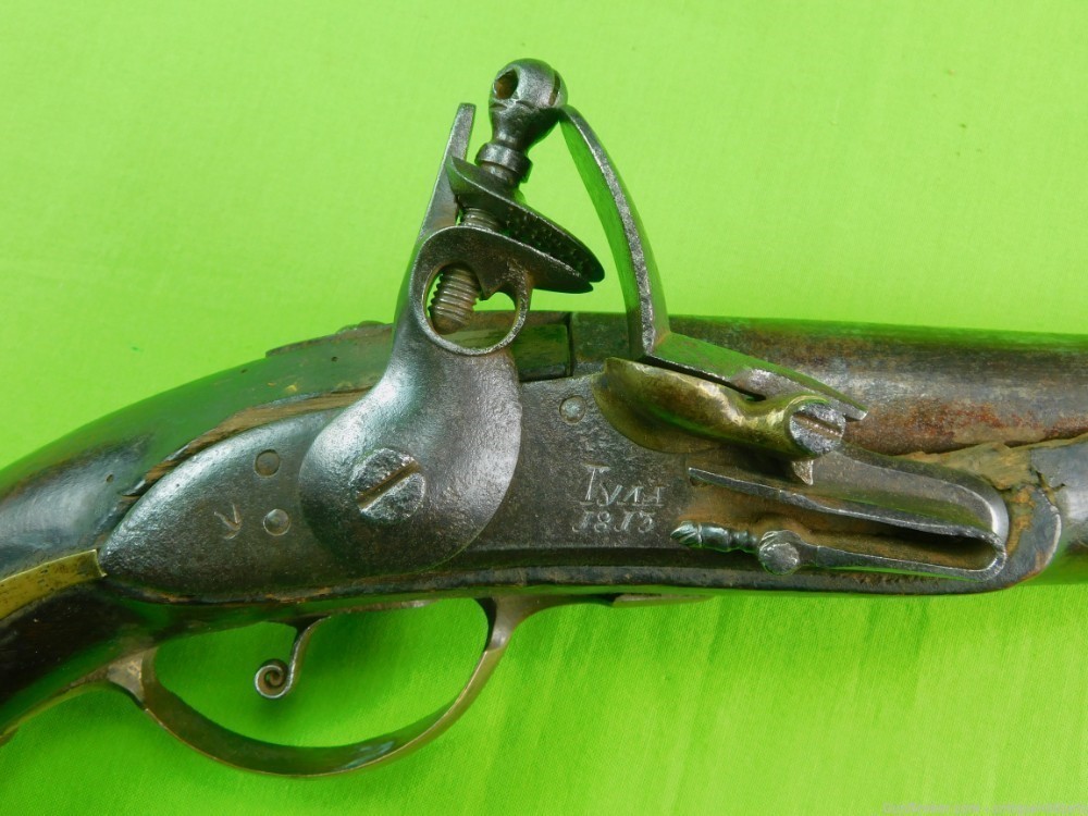 Antique Imperial Russia Russian Napoleonic Flintlock Pistol Gun-img-5