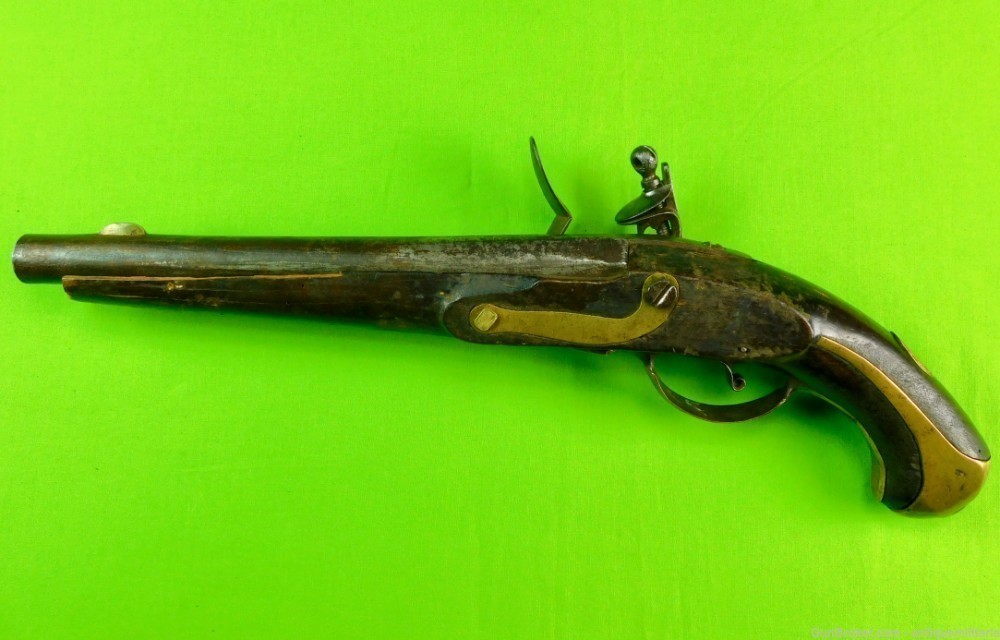 Antique Imperial Russia Russian Napoleonic Flintlock Pistol Gun-img-1