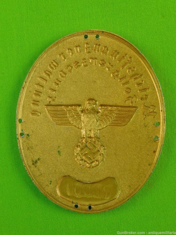 German Germany WW2 Large Numbered Eagle Badge-img-1
