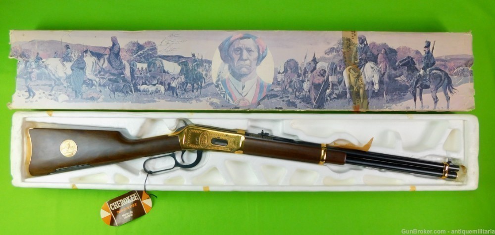 Vintage US Winchester Model 94 30-30 Cherokee Commemorative Carbine-img-0