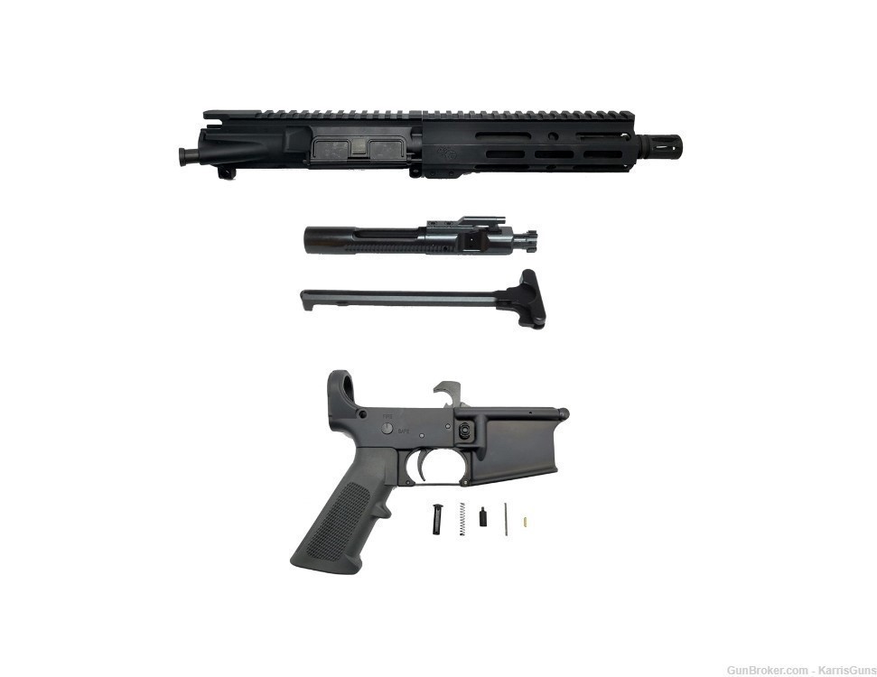 AR-15 5.56 7.5" Pistol Upper With Assembled 7075 Lower-img-0