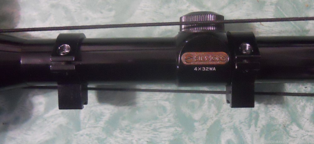 USED SCOPE - Simmons 4x32WA,  #1019 - 38" dovetail rings.-img-1