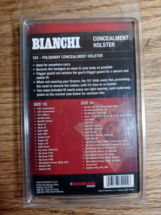 Bianchi universal leather belt holster-img-1