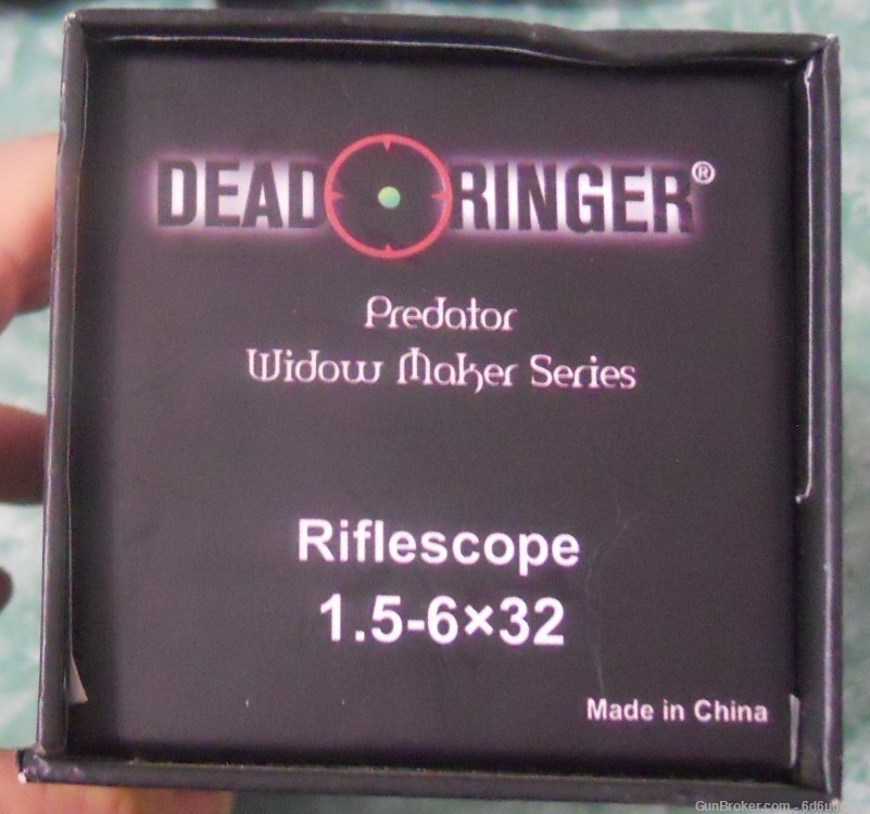 1 1/2 - 6 X 32MM - Dead Ringer Scope ans Rings.-img-1