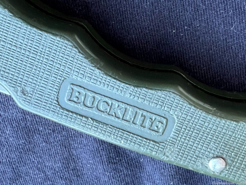 VINTAGE 1986 BUCK 426 BUCKLITE GREEN LOCK BLADE FOLDING KNIFE-img-4