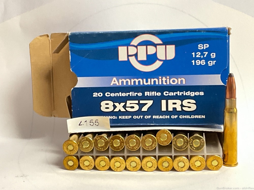 8x57 IRS by PPU 196 grain Softpoint -img-0