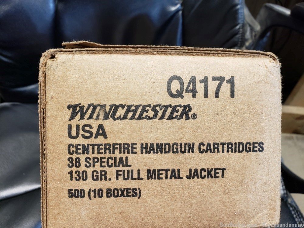 IN STOCK! NEW 500 ROUNDS WINCHESTER .38 SPECIAL 130 FMJ TARGET 38 SPCL .357-img-0