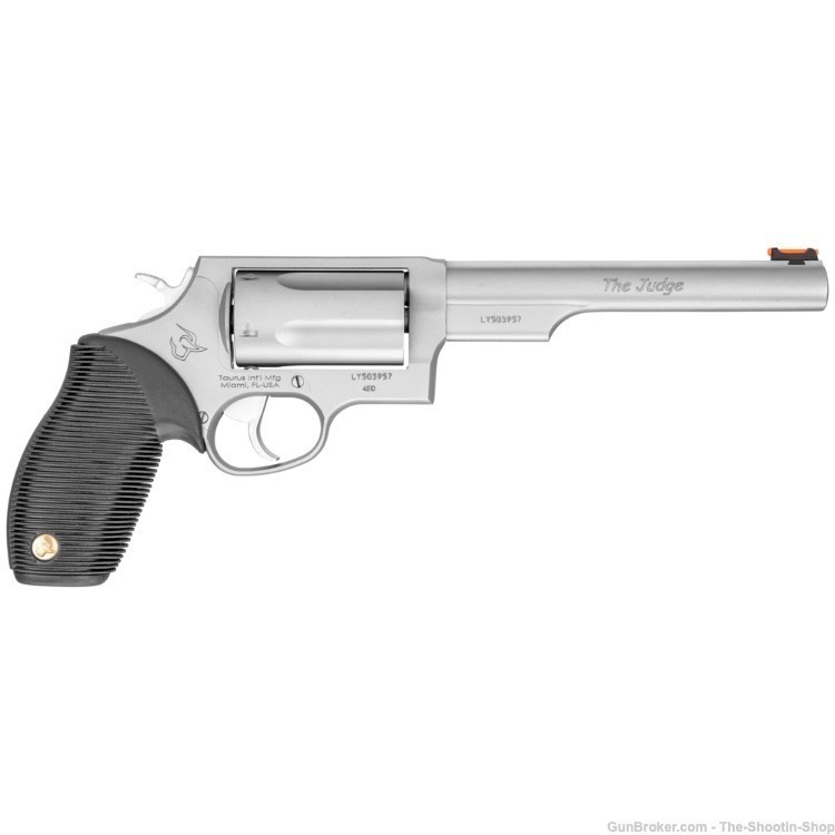 Taurus Model JUDGE Revolver 45 COLT 410GA Stainless 6.5" 45LC 410 NEW DA/SA-img-1