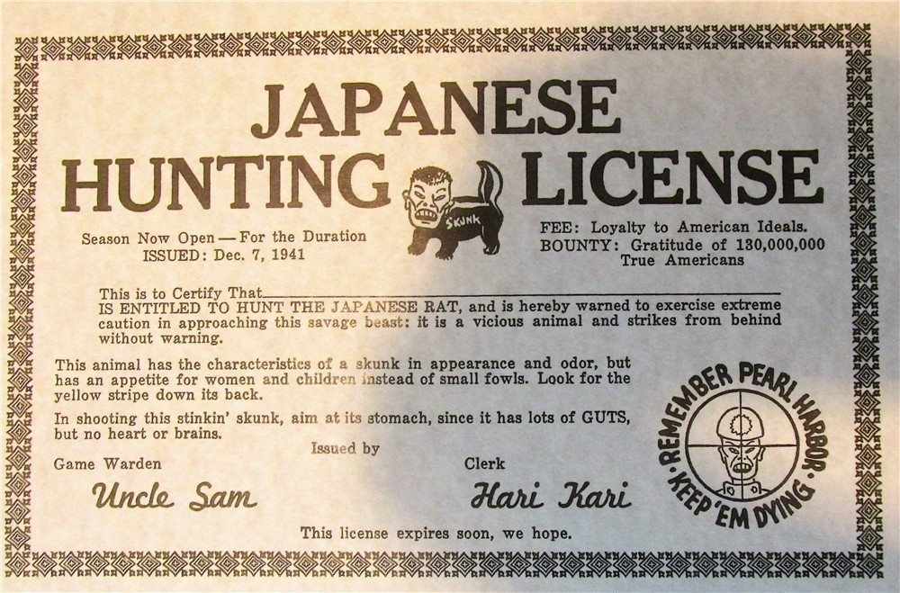 WWII Home Front Jap hunting license-img-0