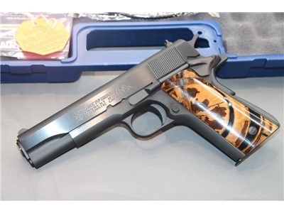 Colt Model 1911 Pistol 45ACP High Grade Mammoth Ivory Grips 5" Blued 45 ACP