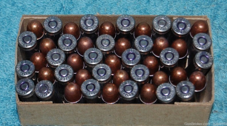 Vintage Partial Box of Winchester Super Speed 38 Automatic Colt 48 Rounds-img-8