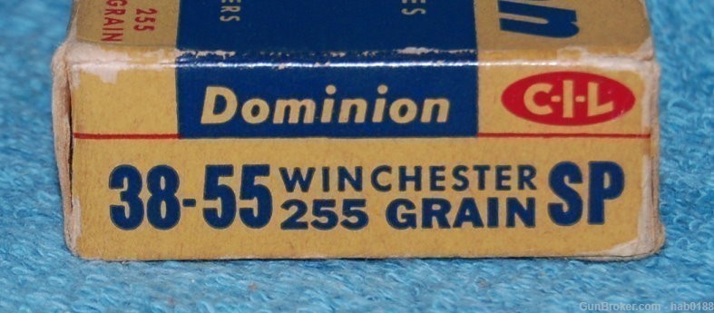 Vintage Full Box of CIL Dominion 38-55 Winchester w/ 255 gr SP-img-4