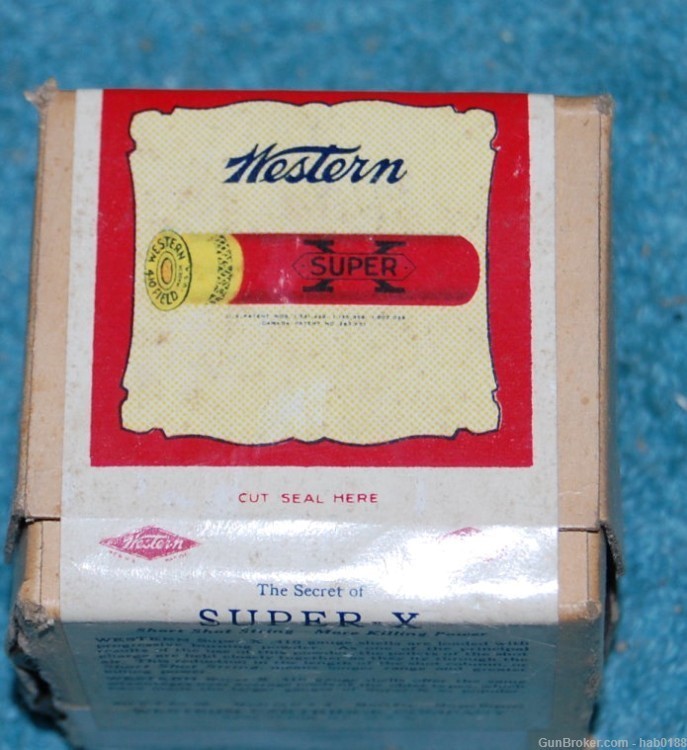 Vintage 1/2 Sealed Box of Western Super-X 410 Shotgun Shells 2 1/2"-img-5