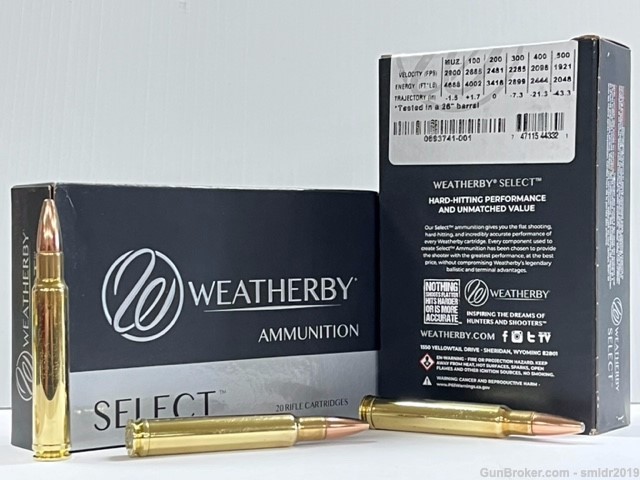 40 Rounds Weatherby Select 340 Weatherby Mag 250gr Interlock Factory New!-img-1