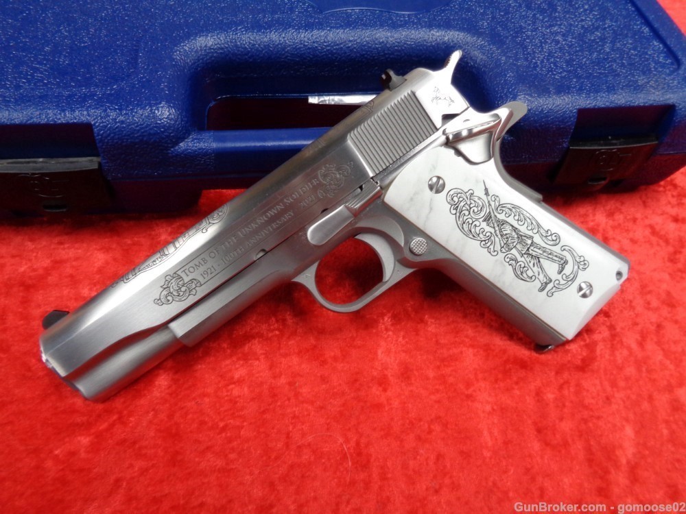 Colt 1911 Limited Edition 1/500 TOTUS Stainless Steel Series 70 45 WE TRADE-img-10