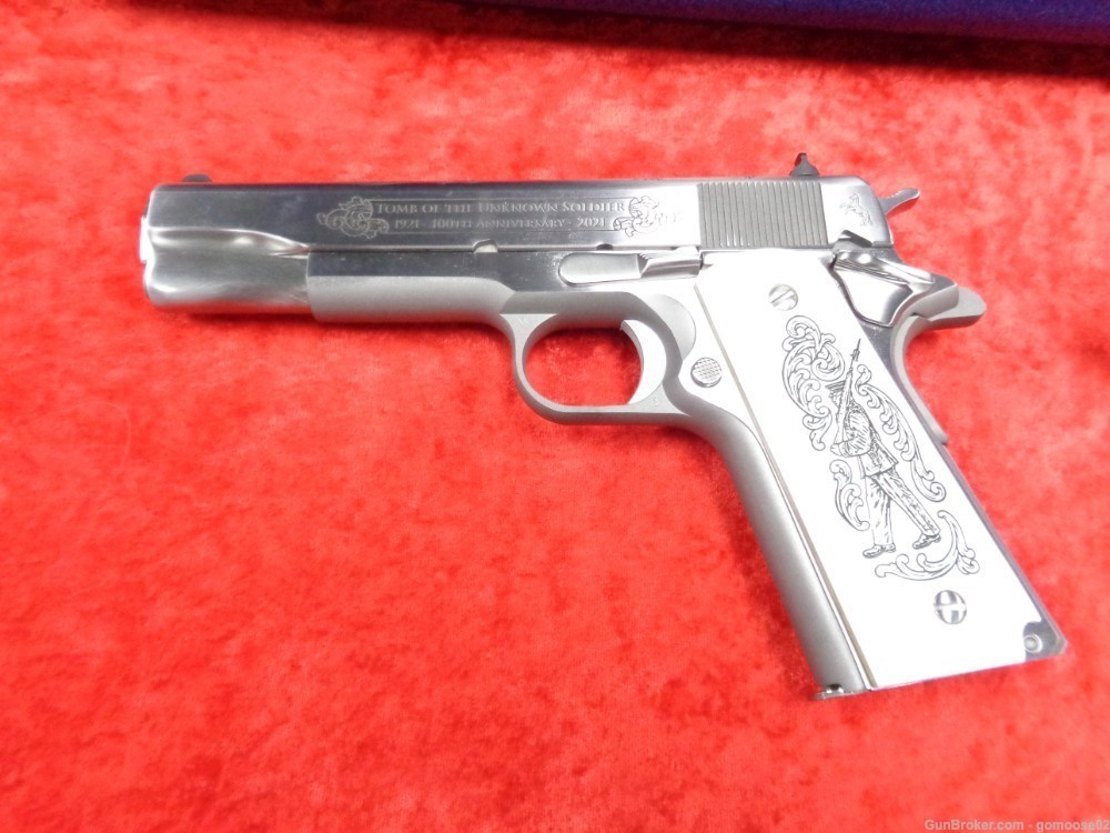 Colt 1911 Limited Edition 1/500 TOTUS Stainless Steel Series 70 45 WE TRADE-img-7