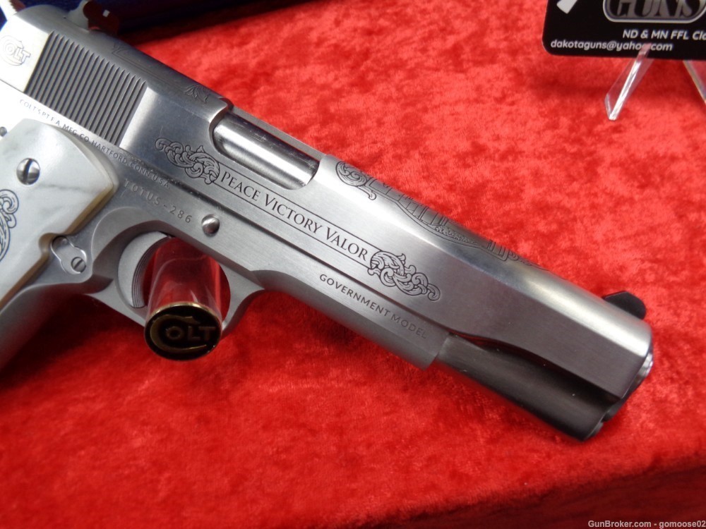 Colt 1911 Limited Edition 1/500 TOTUS Stainless Steel Series 70 45 WE TRADE-img-2