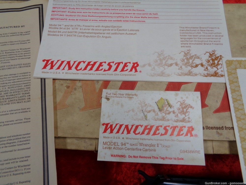Winchester Model 94 38-55 Win WRANGLER II Large Loop Engraved SRC WE TRADE!-img-14