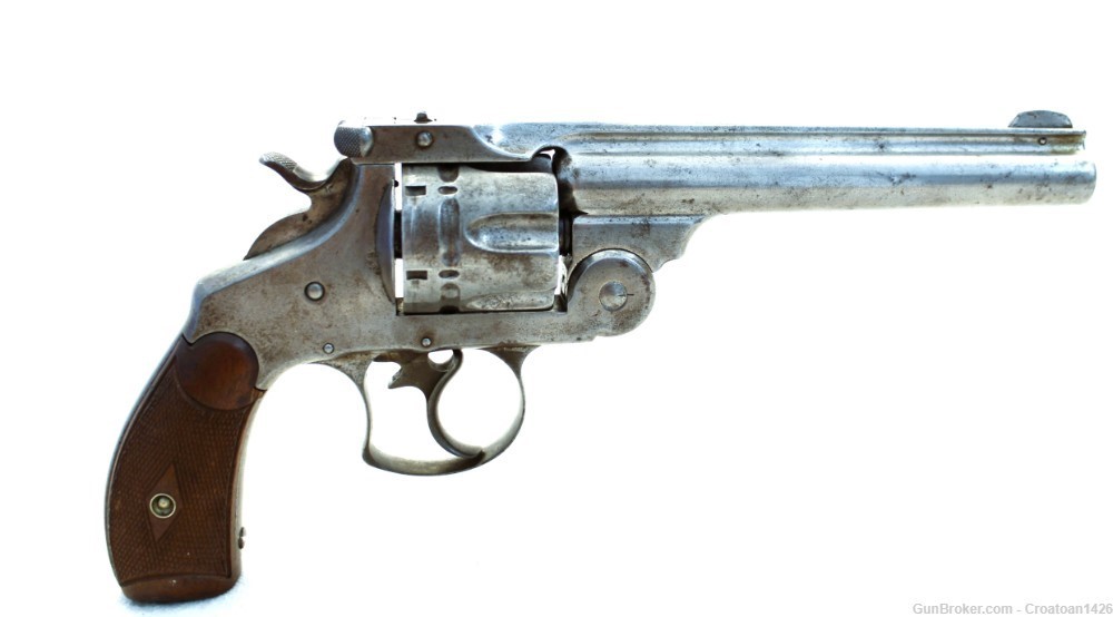 ANTIQUE Smith & Wesson S&W .44-40 WCF Frontier Revolver Double Action-img-0