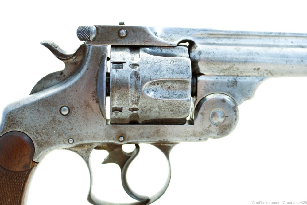 ANTIQUE Smith & Wesson S&W .44-40 WCF Frontier Revolver Double Action-img-3