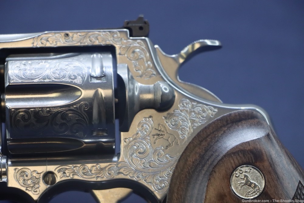 Colt Model Python Revolver 357Mag STAINLESS SCROLL ENGRAVED 4.25" 357 Mag-img-4