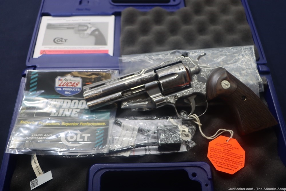 Colt Model Python Revolver 357Mag STAINLESS SCROLL ENGRAVED 4.25" 357 Mag-img-47