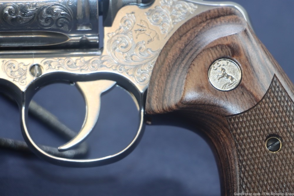 Colt Model Python Revolver 357Mag STAINLESS SCROLL ENGRAVED 4.25" 357 Mag-img-6
