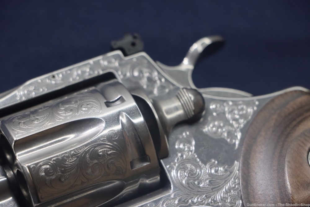 Colt Model Python Revolver 357Mag STAINLESS SCROLL ENGRAVED 4.25" 357 Mag-img-31