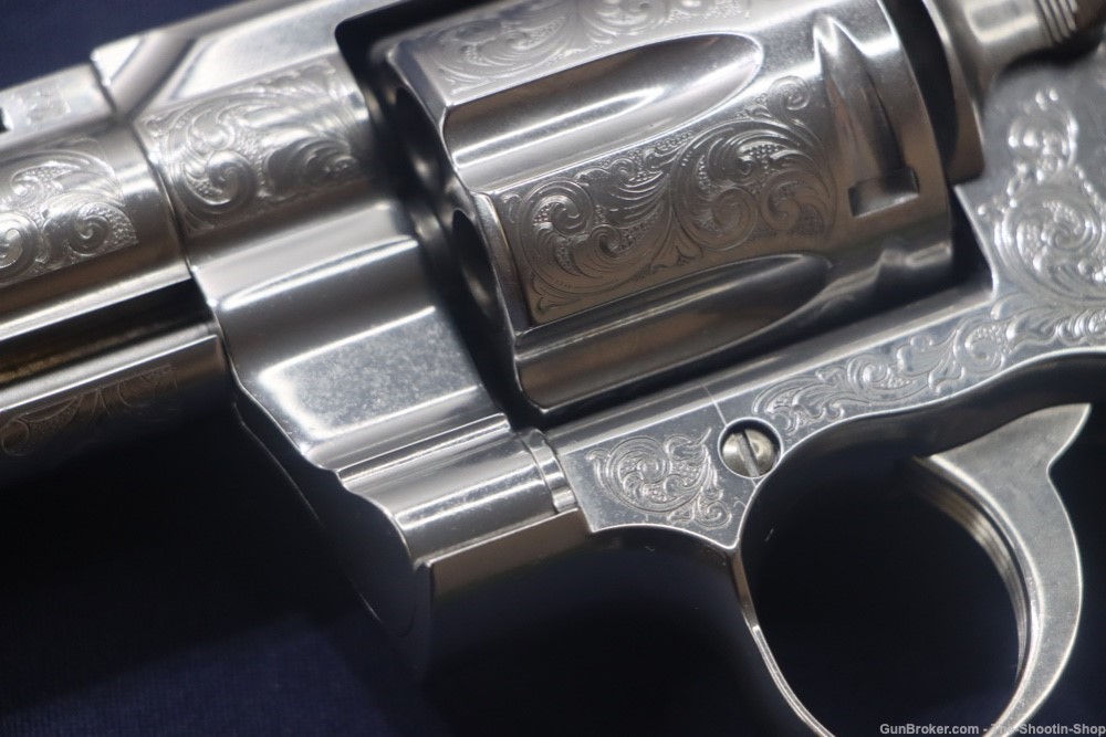 Colt Model Python Revolver 357Mag STAINLESS SCROLL ENGRAVED 4.25" 357 Mag-img-32