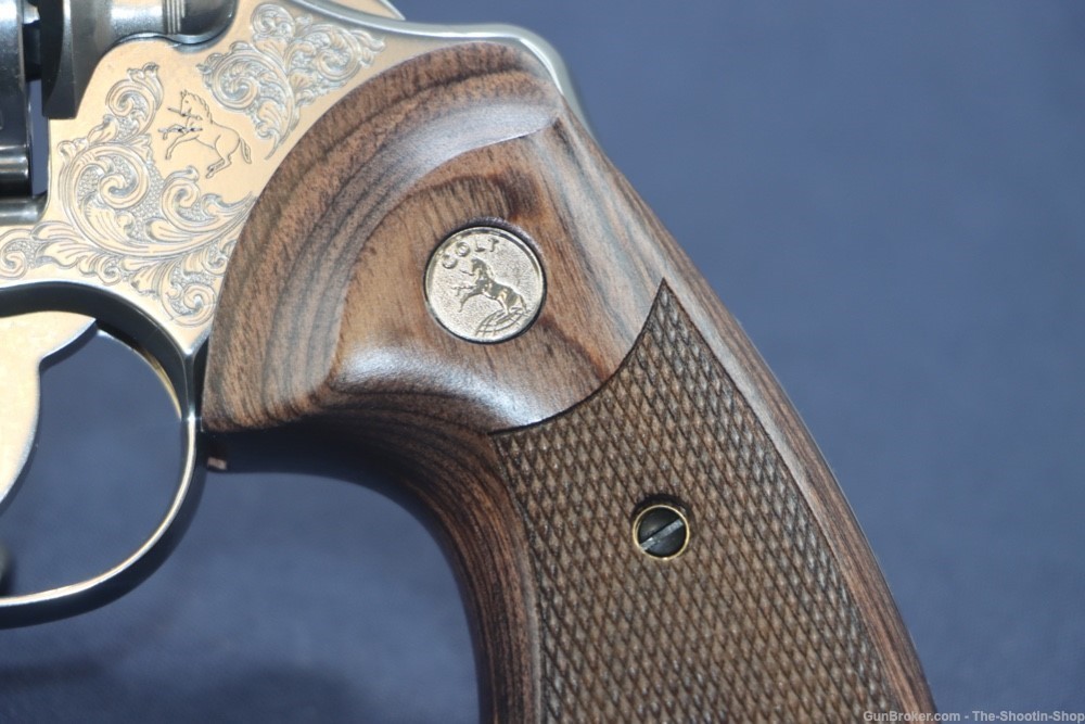 Colt Model Python Revolver 357Mag STAINLESS SCROLL ENGRAVED 4.25" 357 Mag-img-7