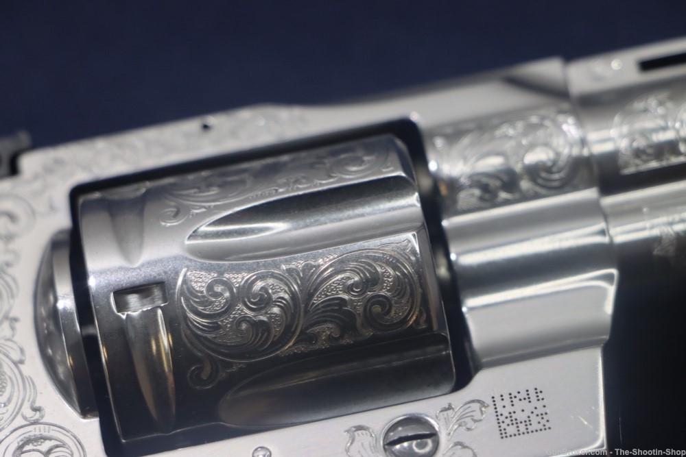 Colt Model Python Revolver 357Mag STAINLESS SCROLL ENGRAVED 4.25" 357 Mag-img-20