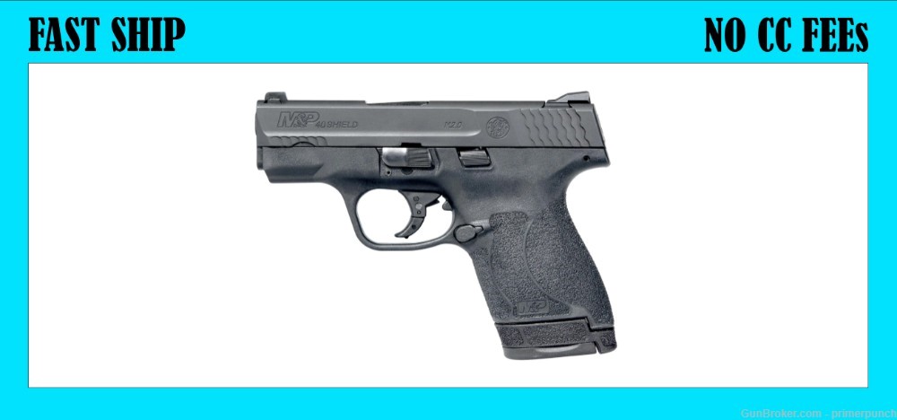 Smith & Wesson 11814 M&P Shield M2.0 40 S&W 6+1 or 7+1-img-0