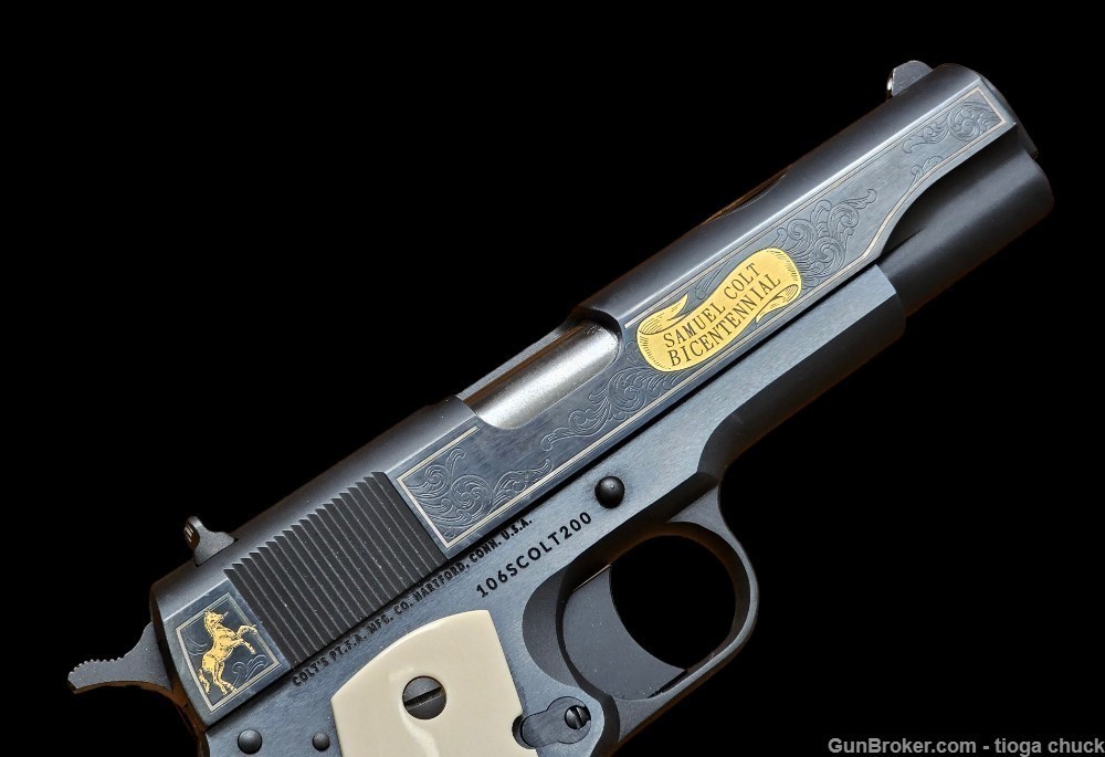 Colt Custom Shop Sam Colt Bicentennial 45ACP (Unfired in Box) Only 200 made-img-3