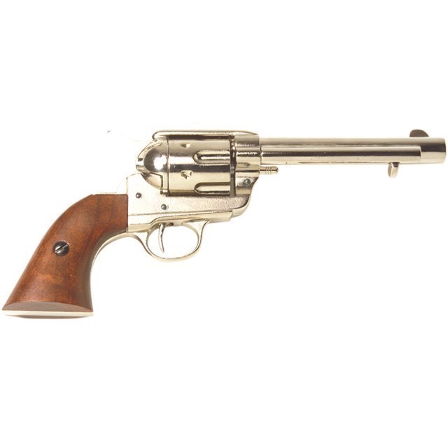 Colt Peacemaker Style Nickel Revolver / Replica-img-0
