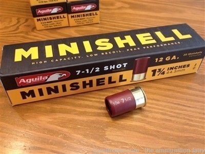 Ammunition Fairy !  12 ga Aguila Birdshot # 7.5 Minishells  #100-img-1