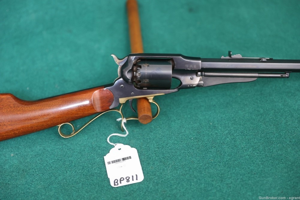 BP-811* Uberti 1858 New Army Black Powder Carbine 44 Cal -img-0