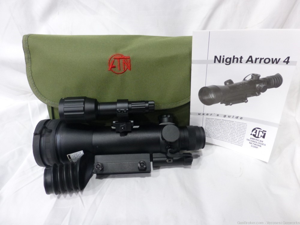 NIB ATN Night Arrow 4 Night Vision Scope 4 WPT 4x White-Hot Magnification -img-0