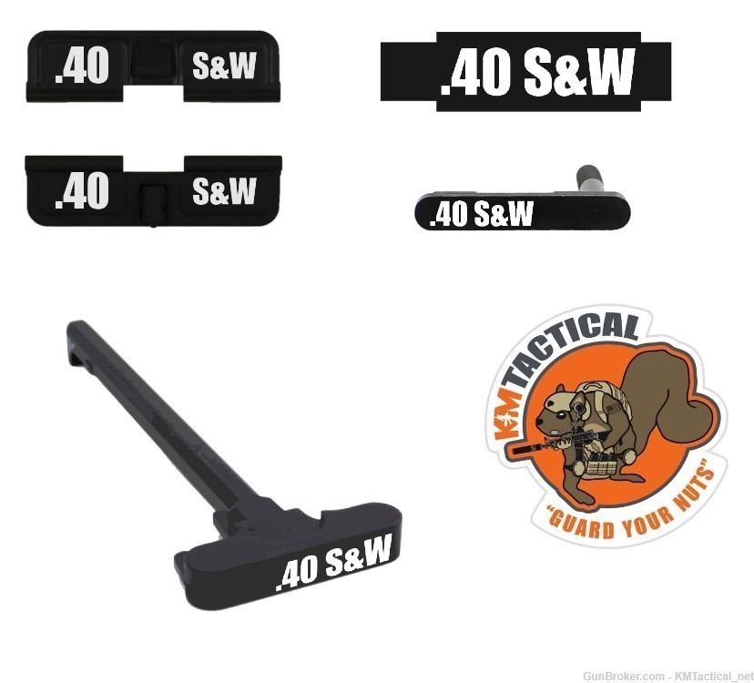 AR-15 Custom Engraved 40 S&W Combo Set lower Upper Engraved Parts-img-0
