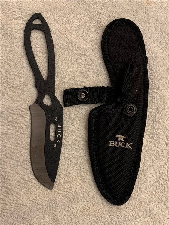 BUCK 143C PAKLITE SKINNER KNIFE WITH SCABBARD-img-0