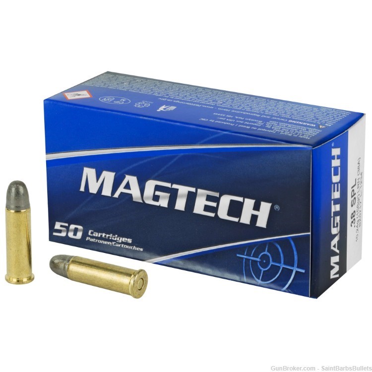 Magtech .38 Special 158 Grain Lead Round Nose - 50 Rounds-img-0
