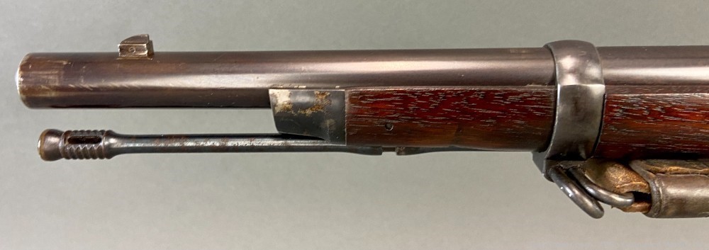 U.S. Springfield Model 1877 Transitional Trapdoor with Rare Bull Rear Sight-img-1