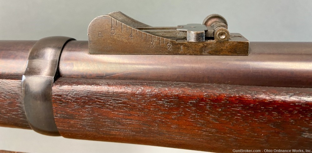 U.S. Springfield Model 1877 Transitional Trapdoor with Rare Bull Rear Sight-img-4
