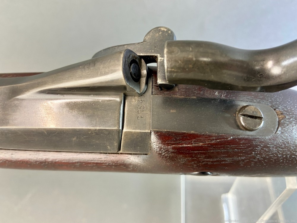 U.S. Springfield Model 1877 Transitional Trapdoor with Rare Bull Rear Sight-img-21
