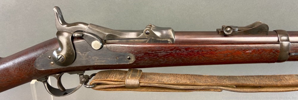 U.S. Springfield Model 1877 Transitional Trapdoor with Rare Bull Rear Sight-img-11