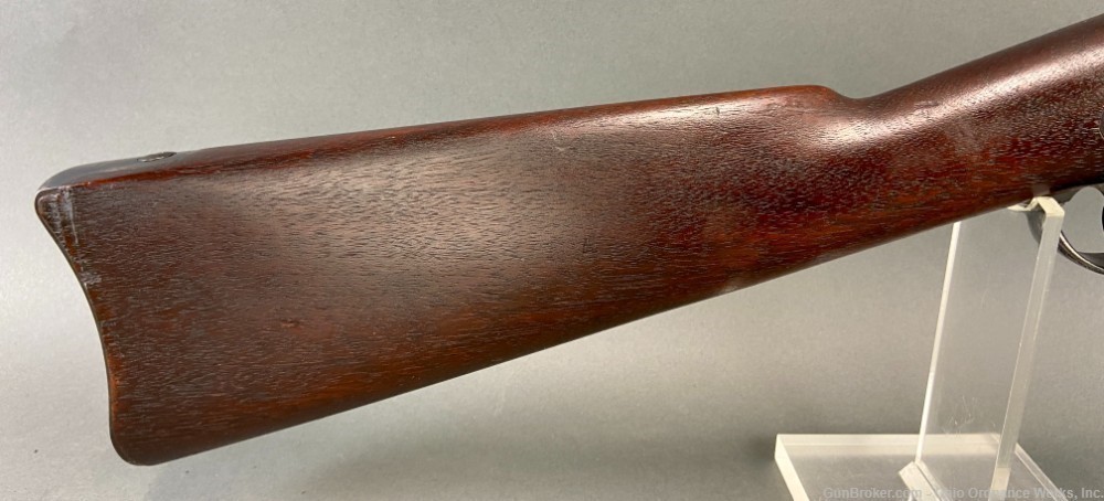 U.S. Springfield Model 1877 Transitional Trapdoor with Rare Bull Rear Sight-img-10