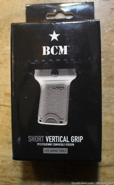 BCM VG-S-FDE VERTICAL GRIP-SHRT For 1913 Rail for AR or Similar-img-0